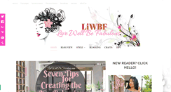 Desktop Screenshot of livewellbefabulous.com